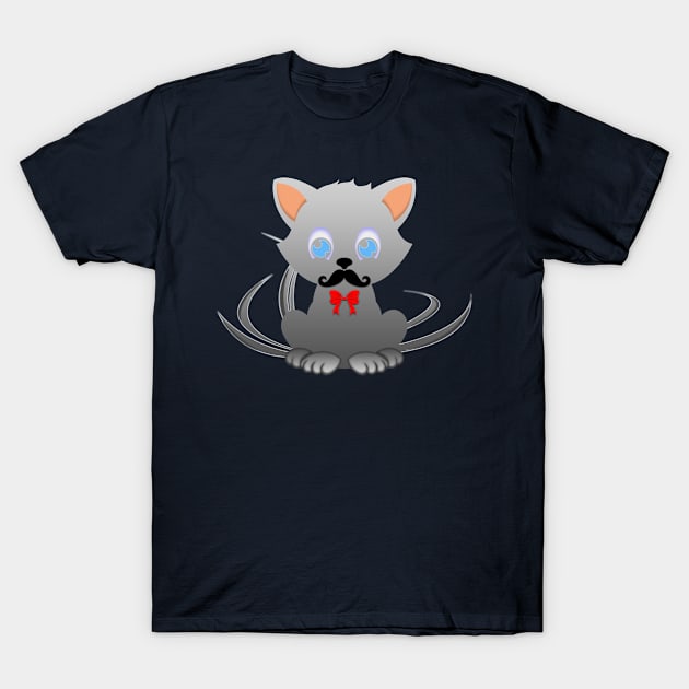 Cat 07 T-Shirt by SanTees